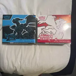 Black Bolt and White Flare POKEMON CENTER ETB Elite Trainer Box SEALED - Image 1