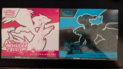 Black Bolt and White Flare POKEMON CENTER ETB Elite Trainer Box SEALED SET - Image 1