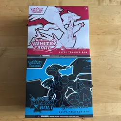 Pokemon Center Black Bolt And White Flare Etb Fully Sealed Mint Condition - Image 1