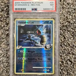 Pokemon TCG Gyarados G 30/127 Platinum Reverse Holo Rare English 2009 PSA 7 - Image 1