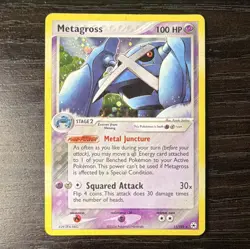 Metagross 11/101 Hidden Legends Holo Rare English Pokemon TCG 2004 MP - Image 1