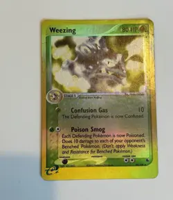 Pokemon TCG EX Ruby & Sapphire Weezing 24/109 English Reverse Holo Rare 2003 - Image 1