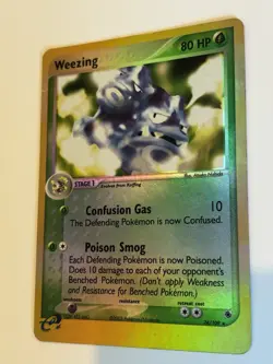 Pokemon TCG EX Ruby & Sapphire Weezing 24/109 English Reverse Holo Rare 2003 - Image 2