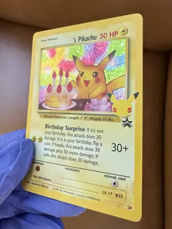 Pokemon TCG Birthday Pikachu Holo 24/53 - Celebrations Classic Collection, NM - Image 4