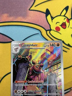 Pokemon TCG Conkeldurr 127/086 Black Bolt Set Near Mint - Image 2
