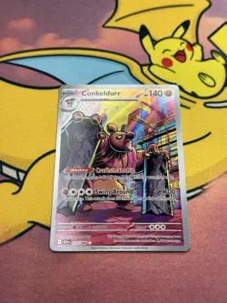 Pokemon TCG Conkeldurr 127/086 Black Bolt Set Near Mint - Image 4