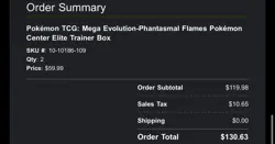 Phantasmal Flames Pokemon Center ETB - Read Discription for Details - Image 2