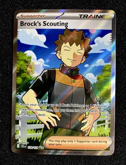 2025 Pokemon TCG Brock's Scouting 179/159 Sv09 Journey Together Holo Full Art - Image 1