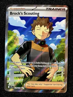 2025 Pokemon TCG Brock's Scouting 179/159 Sv09 Journey Together Holo Full Art - Image 2