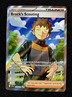 2025 Pokemon TCG Brock's Scouting 179/159 Sv09 Journey Together Holo Full Art - Image 3