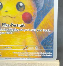 2023 Pokemon Black Star Promo #085 Pikachu with Grey Felt Hat x Van Gogh - Image 4
