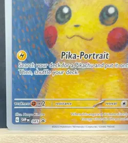 2023 Pokemon Black Star Promo #085 Pikachu with Grey Felt Hat x Van Gogh - Image 5