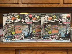 Pokemon Black Bolt White Flare Poster Collection Lot Of 3 Sealed New - Image 1