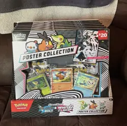 Pokemon Unova Poster Collection Black Bolt White Flare X 6 - Opened Case 6 pack - Image 1