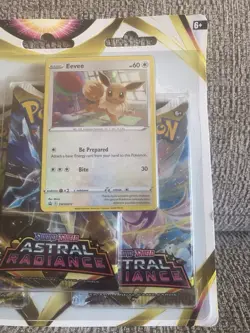 Pokemon TCG Sword & Shield Astral Radiance 3 Pack Blister Eevee Sealed - Image 3