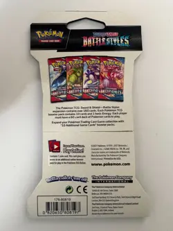 Pokemon TCG Sword & Shield Battle Styles Sleeved Booster Pack Sealed Tyranitar - Image 2