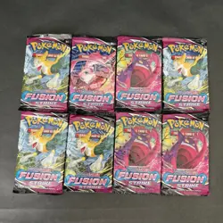 Lot of (8) Pokemon TCG Sword & Shield Fusion Strike Booster Packs SEALED - Image 1