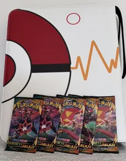 5 Sealed Darkness Ablaze Sword & Shield Booster Packs Pokemon TCG English - Image 3