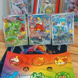 Pokemon TCG First Partners Series 3 3-Card Lot Sprigatito Fuecoco Quaxly - Image 1