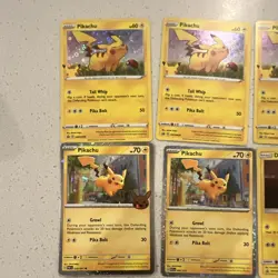 Pokemon TCG Pikachu + General Mills Pikachu 8-Card Lot Holo/Regular English rare - Image 4