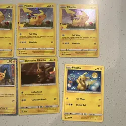 Pokemon TCG Pikachu + General Mills Pikachu 8-Card Lot Holo/Regular English rare - Image 5