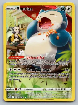 Snorlax Holo Ultra Rare SWSH11: Lost Origin Trainer Gallery TG10/TG30 NM - Image 1