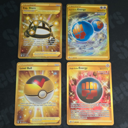 Pokemon TCG Battle Styles Gold Secret Rare 4 Card Lot Exp. Share, Level Ball - Image 1