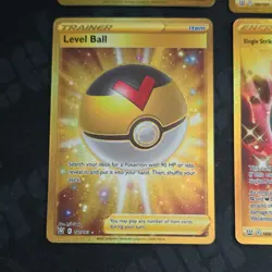 Pokemon TCG Battle Styles Gold Secret Rare 4 Card Lot Exp. Share, Level Ball - Image 4