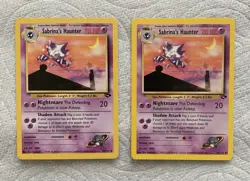Pokemon TCG Gym Challenge Sabrina's Haunter 55/132 Unlimited Lot of 2 NM/M - Image 1