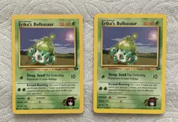 Pokemon TCG Gym Heroes Erika's Bulbasaur 39/132 Lot of 2 English NM/M - Image 1