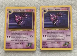 Pokemon TCG Gym Challenge Sabrina's Haunter 58/132 Lot of 2 English 1999 NM/M - Image 1