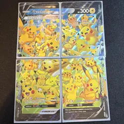 Pokemon TCG Pikachu V-UNION 4-Card Lot 159/159 Crown Zenith Holo English - Image 1