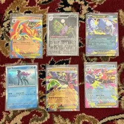 Dustox Ir, Mega Emboar EX & Mega Absol EX Suicune 6-Card Pokemon TCG Lot - Image 1