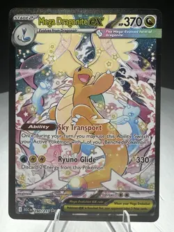 Pokemon Mega Dragonite Ex 290/217 Ascended Heroes Special Illustration Rare NM - Image 1