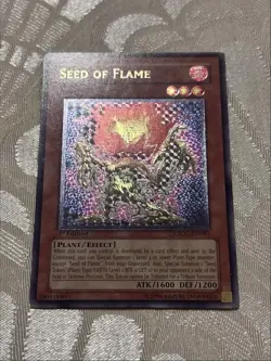 YuGiOh Seed Of Flame Ultimate Rare 1st Ed Csoc Crossroads Of Chaos Double Stamp - Image 3
