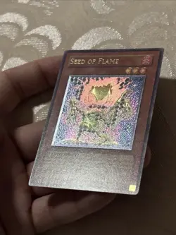 YuGiOh Seed Of Flame Ultimate Rare 1st Ed Csoc Crossroads Of Chaos Double Stamp - Image 4