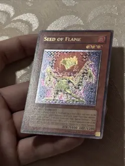 YuGiOh Seed Of Flame Ultimate Rare 1st Ed Csoc Crossroads Of Chaos Double Stamp - Image 5
