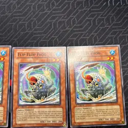 YUGIOH FLIP FLOP FROG CRMS-EN029 COMMON 1ST ED x3 Playset - Image 2