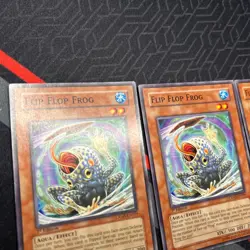 YUGIOH FLIP FLOP FROG CRMS-EN029 COMMON 1ST ED x3 Playset - Image 3