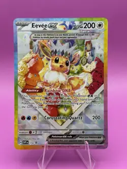 Pokemon TCG Eevee EX 174 Prismatic Evolutions SPC Promo Card (NM Condition) - Image 1