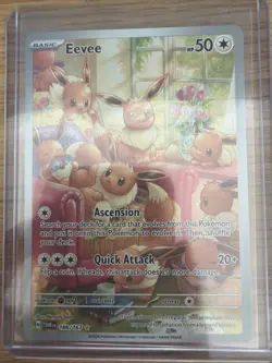 Pokemon Eevee TCG Twilight Masquerade Illustration Rare Card #188/167 - Image 1
