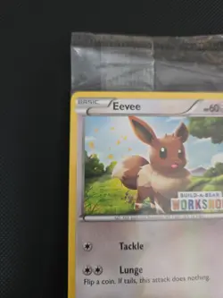 Pokemon TCG Eevee 63/98 Build-A-Bear Workshop Stamped Promo SEALED Card - Image 2