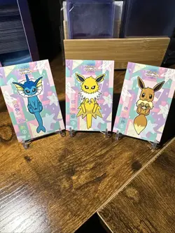 2025 Pokemon Let’s Go Eevee! Card Database Lot Of 3 Eeveelutions - Image 1