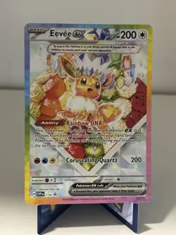 Pokemon TCG Eevee EX 174 Prismatic Evolutions Black Star Promo Card - Image 1