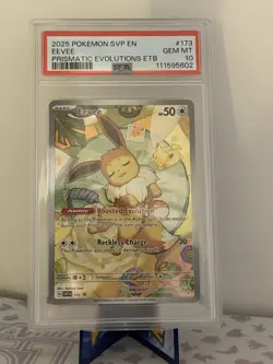 Pokemon Eevee TCG Black Star Promo Prismatic Evolutions Card 173 PSA10 - Image 1