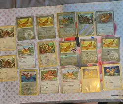 Pokemon TCG Eevee Card Bundle x18 Unique Cards - Image 1