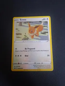 Pokemon Eevee TCG SWSH190 Black Star Promo Holo Card Pack Fresh - Image 1