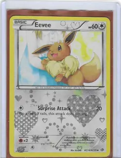 Pokemon Card - Eevee RC14/RC25 Legendary Treasures - Played - Image 1