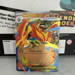 Pokemon TCG MEGA EMBOAR EX Ascended Heroes Black Star Promo MEP 035 - Image 1