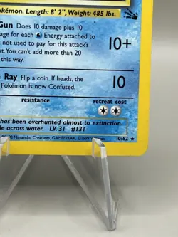 Lapras - 10/62 Fossil Set - 1999 WOTC Unlimited Holo Rare - Pokemon TCG - Image 4